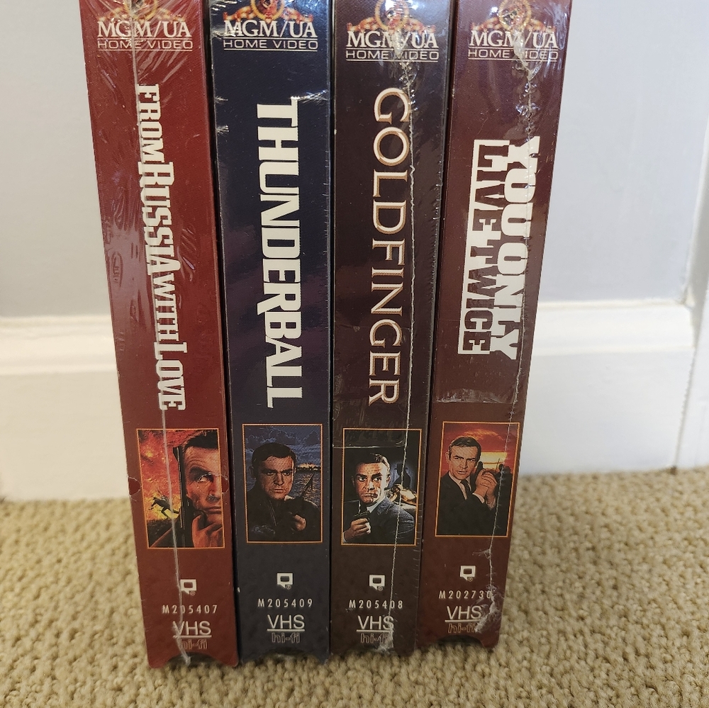James Bond 007 VHS Collection - Sealed VHS Tapes